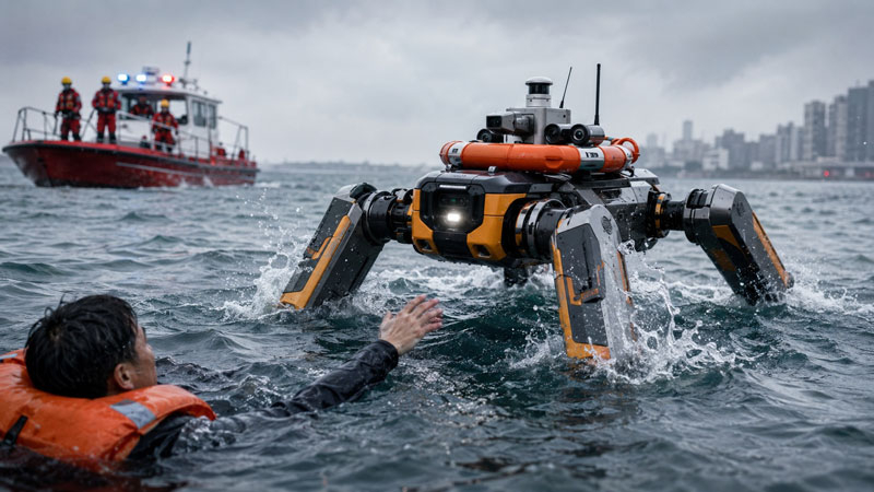 China Develops Floating Spider-Inspired Drone for Lifesaving Missions