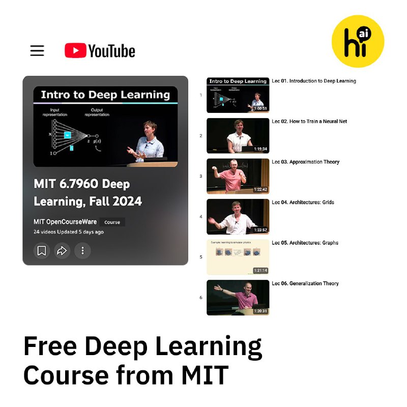 MIT Launches Open Access Deep Learning Course