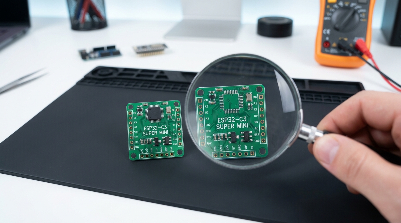 Warning: new ESP32-C3 Super Mini boards ship without onboard flash memory.