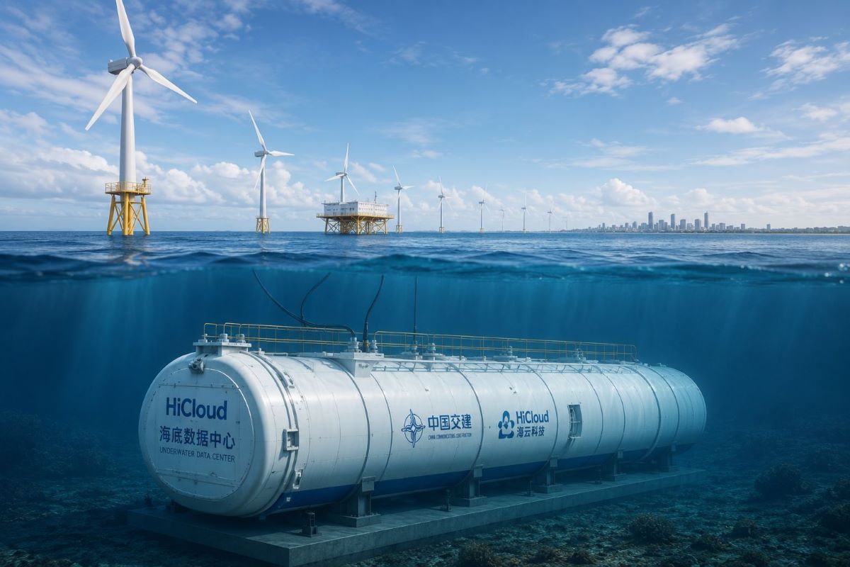China Launches First Underwater Data Center Powered by Wind Energy