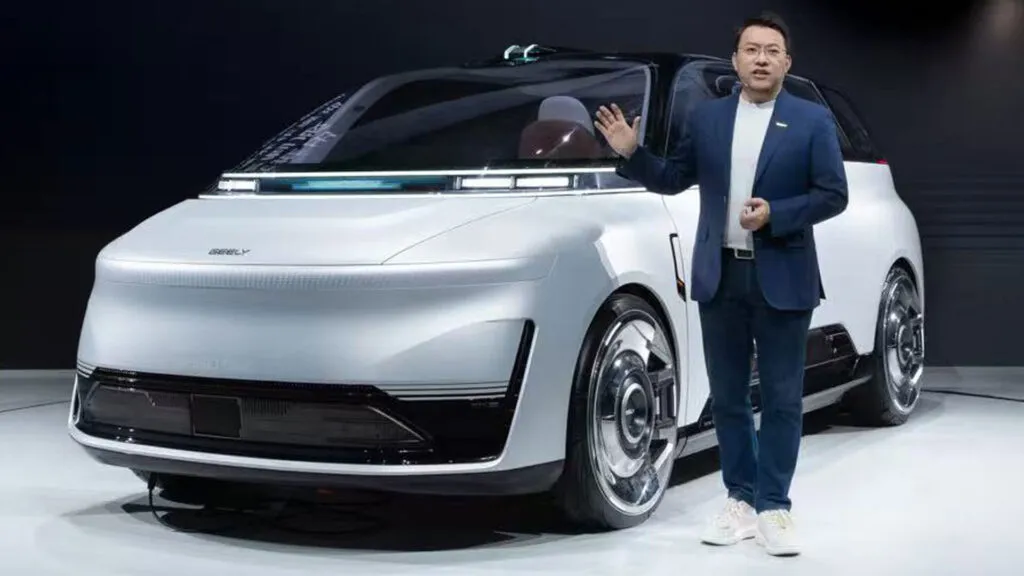 Geely Unveils China's First Purpose-Built Robo-Taxi at Beijing Auto Show