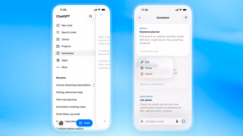 OpenAI Launches Task Management Hub in ChatGPT and Discontinues Pulse Feature