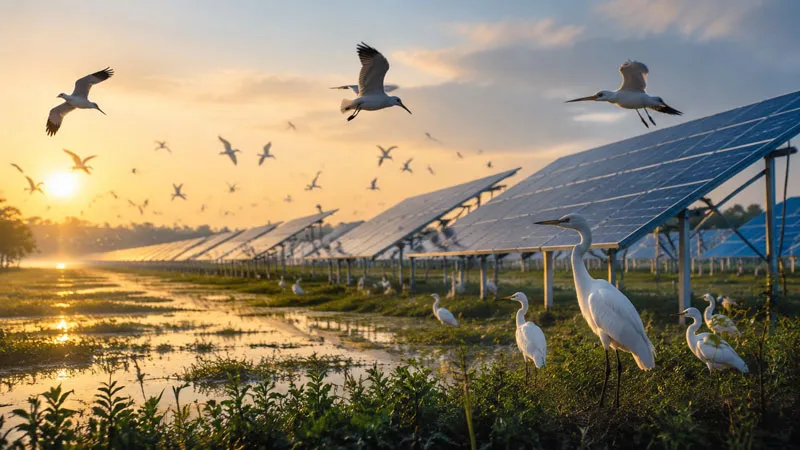 Solar Energy Growth in China Linked to Decline in Bird Diversity