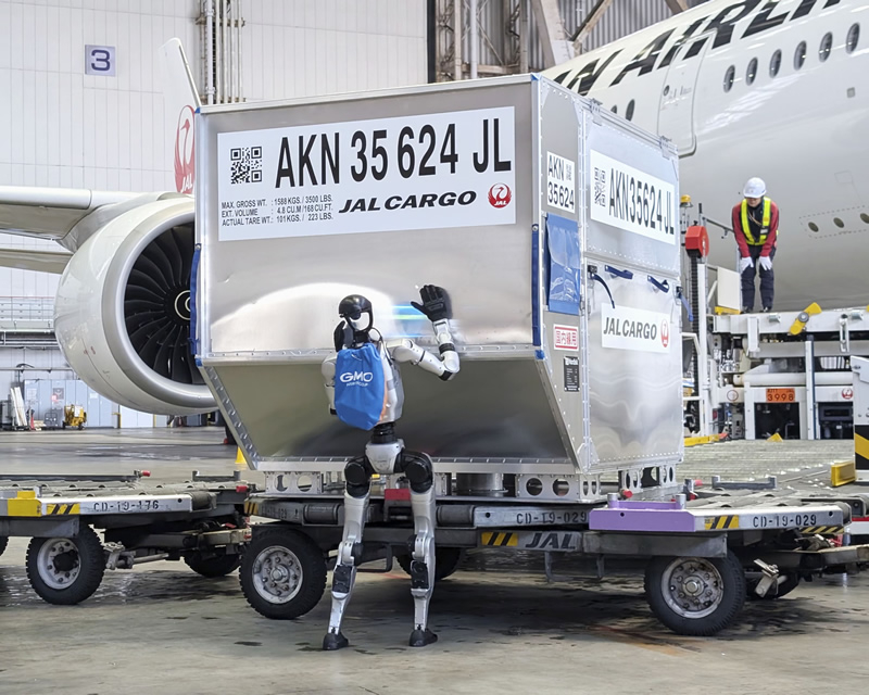 Humanoid Robots Employed as Cargo Handlers at Tokyo Airport