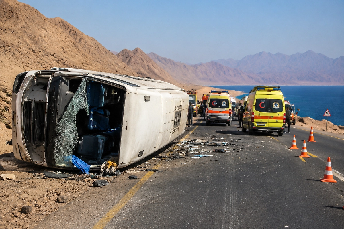 Tragic Bus Accident in Egypt Claims 21 Lives in South Sinai