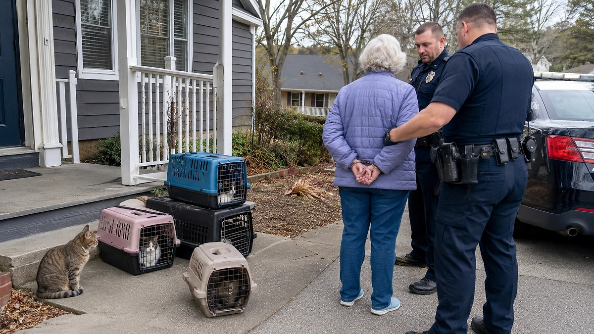 Elderly Woman Arrested for Stealing Nearly 100 Cats in the US