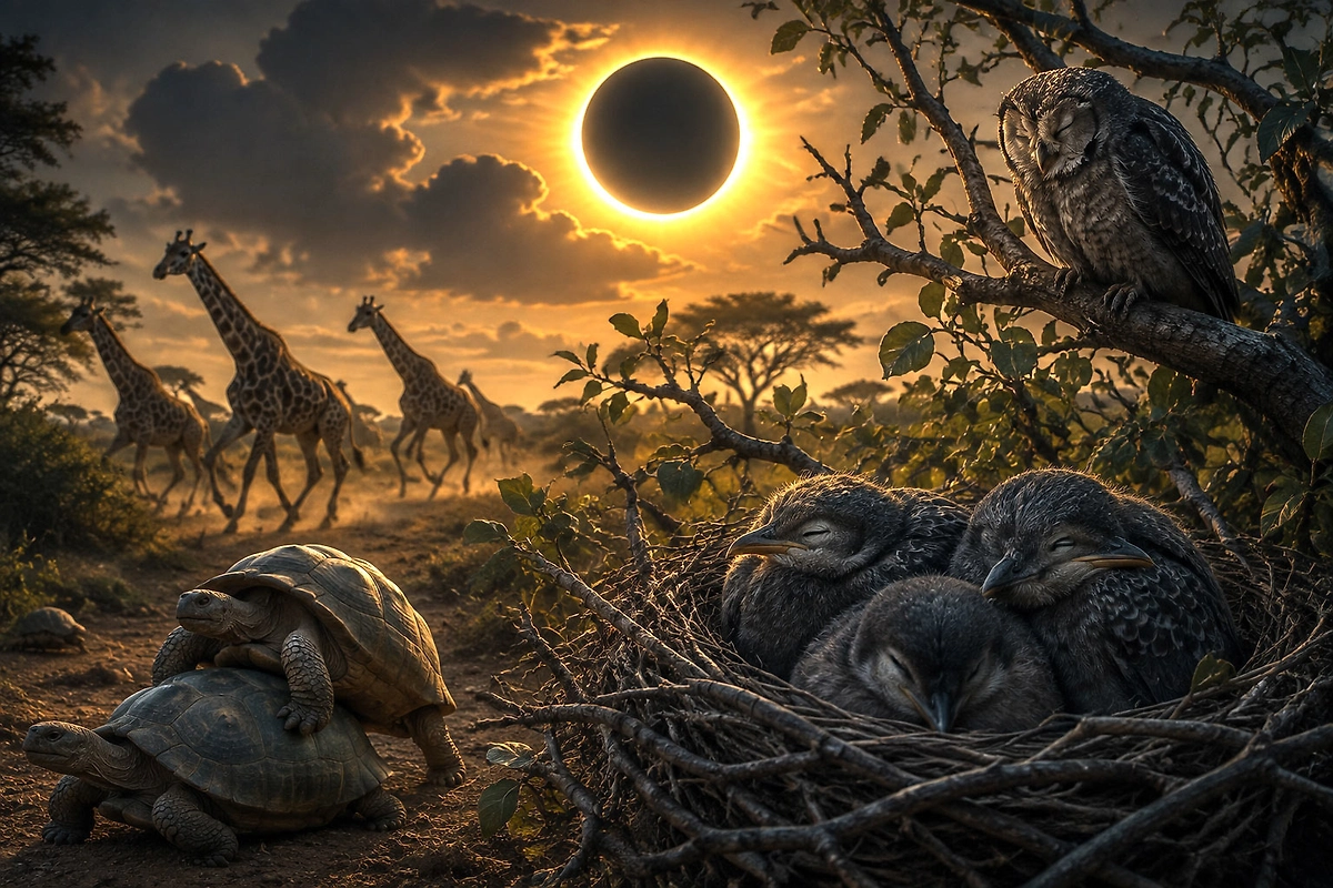 Animals React to Solar Eclipse: A Unique Behavior Study