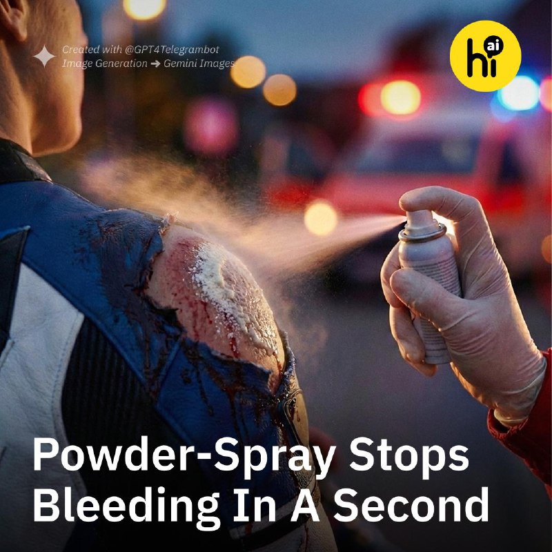 New Organic Spray Rapidly Halts Severe Bleeding