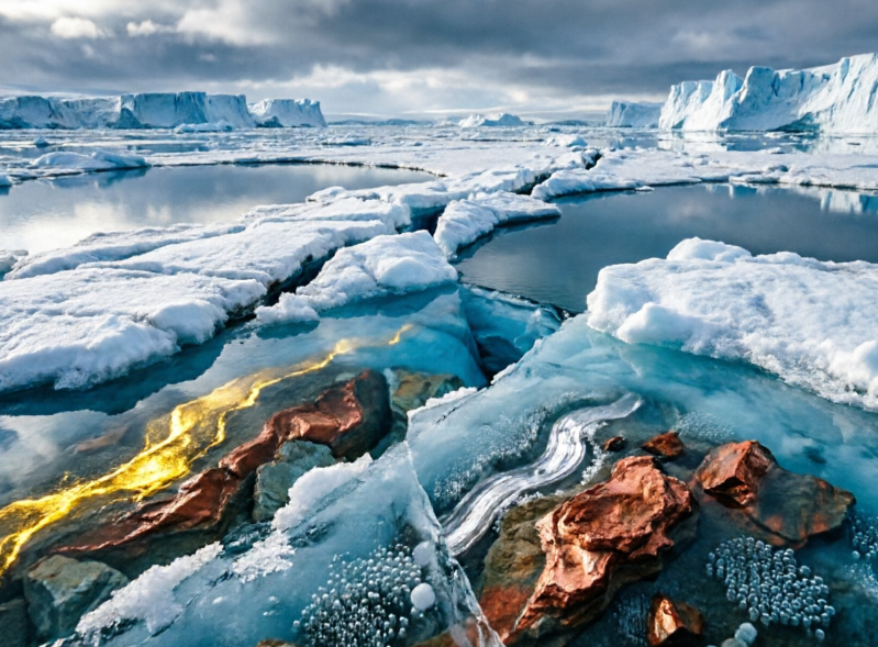 Melting Ice in Antarctica Could Unveil Rich Deposits of Gold and Silver