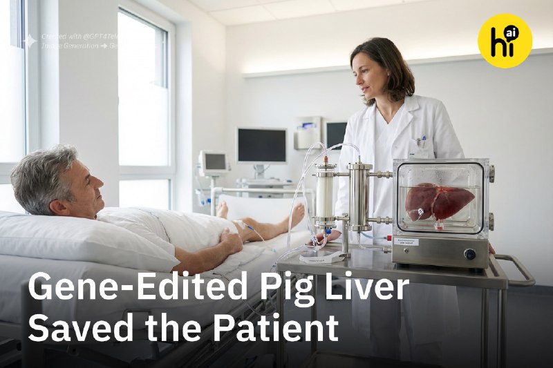 Genetically Modified Pig Liver Offers Lifesaving Support to Patient Awaiting Transplant