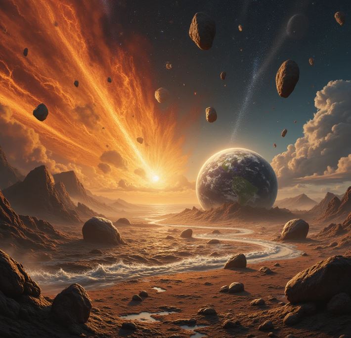 Hydrothermal Vents from Asteroid Impacts May Have Created Life on Earth